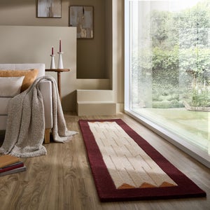 Mara Chevron Border Wool Runner
