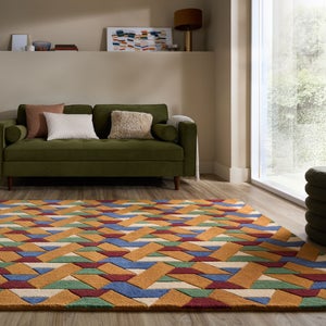 Connect Geometric Wool Rug