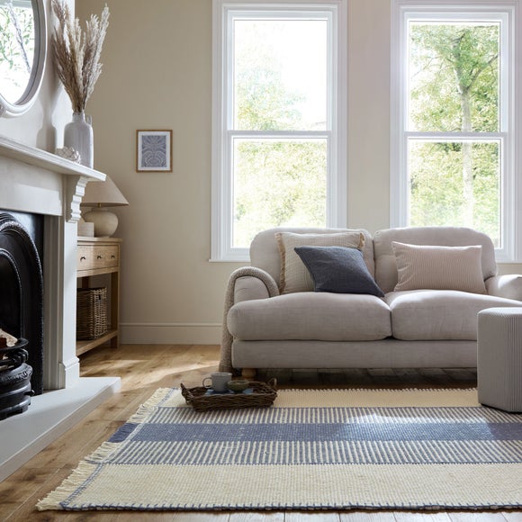 Clove Striped Wool Rug