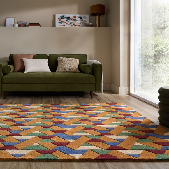 Connect Geometric Wool Rug