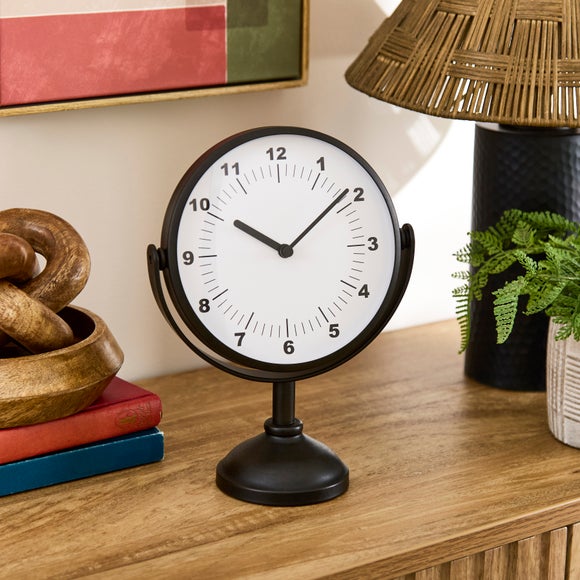 Salvage Yard Round Mantel Clock