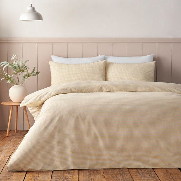 Sydney Gingham Polycotton Duvet Cover & Pillowcase Set