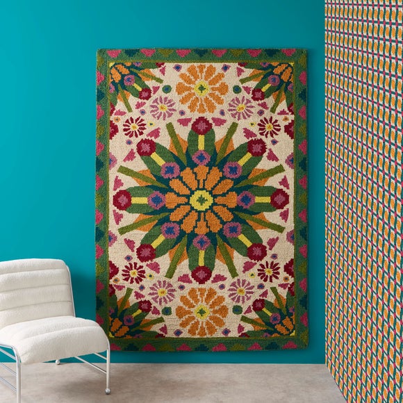 Yinka Ilori Kaleidoscope Wool Rug