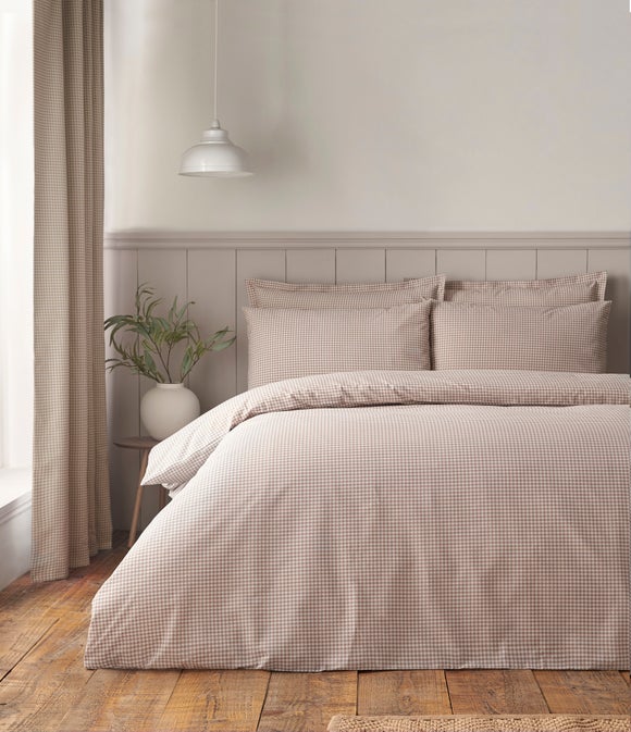 Sydney Gingham Polycotton Duvet Cover & Pillowcase Set
