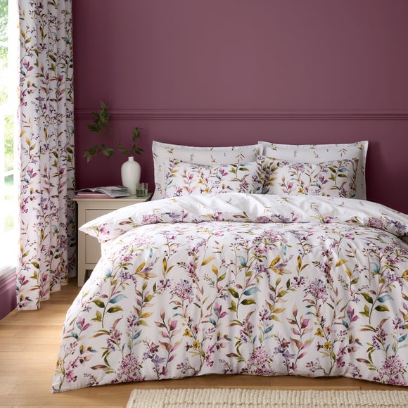 Madison Floral Polycotton Duvet Cover & Pillowcase Set
