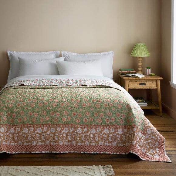 Rae Floral Cotton Bedspread