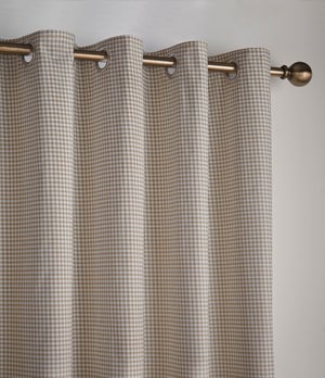 Sydney Gingham Polycotton Blackout Eyelet Curtains