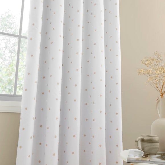 Photo 4 of Polka Dot Polycotton Blackout Eyelet Curtains Photo 4 of Polka Dot Polycotton Blackout Eyelet Curtains