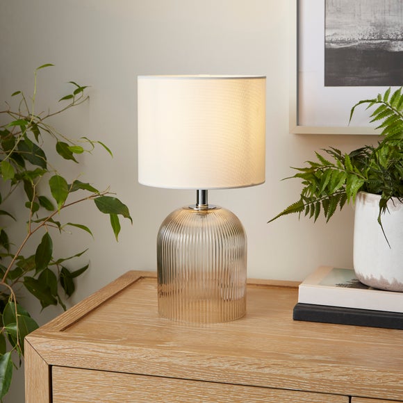 View Ribbed Glass Table Lamp View Ribbed Glass Table Lamp