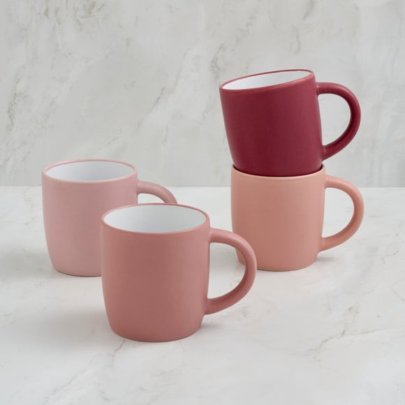 View Pack Of 4 Stoneware Mugs View Pack Of 4 Stoneware Mugs