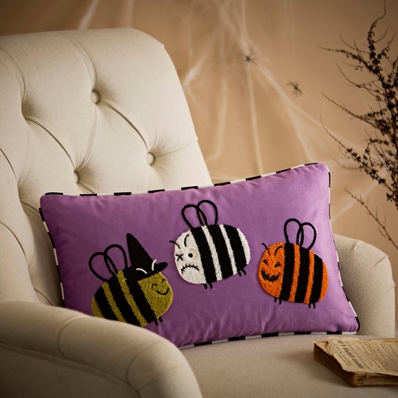 Halloween Bee Trio with Zombee Cushion