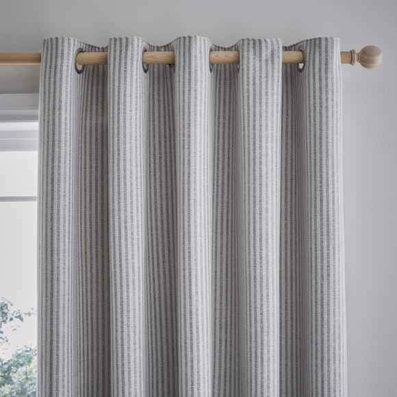 Churchgate Herringbone Stripe Eyelet Curtains