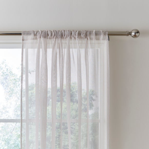 Ticking Stripe Slot Top Voile