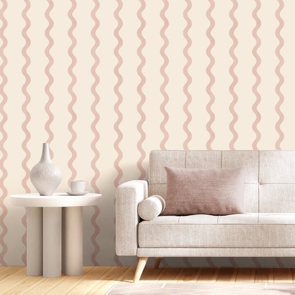 Wiggle Stripe Wallpaper
