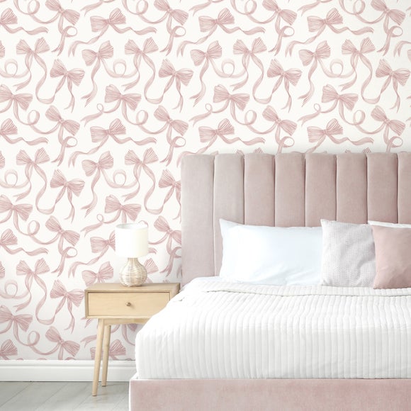 Painted Bows Wallpaper