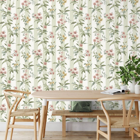Garden Stripe Wallpaper
