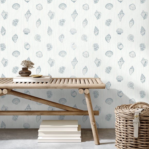 Shell Stripe Wallpaper