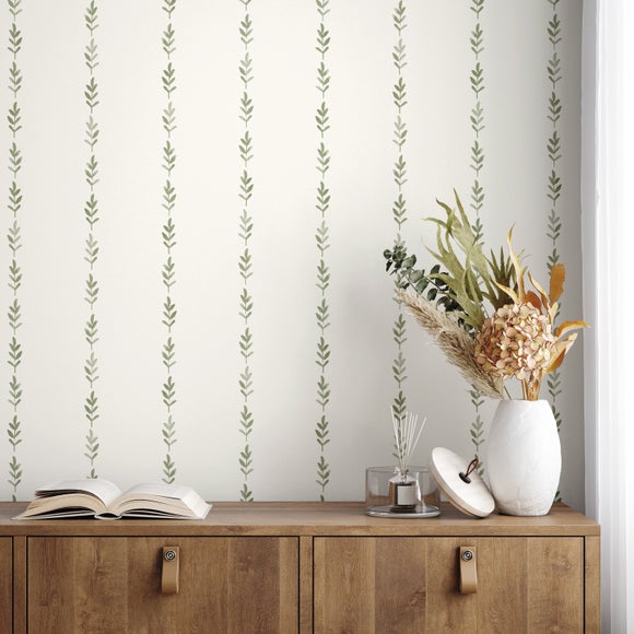 Harper Stem Stripe Wallpaper