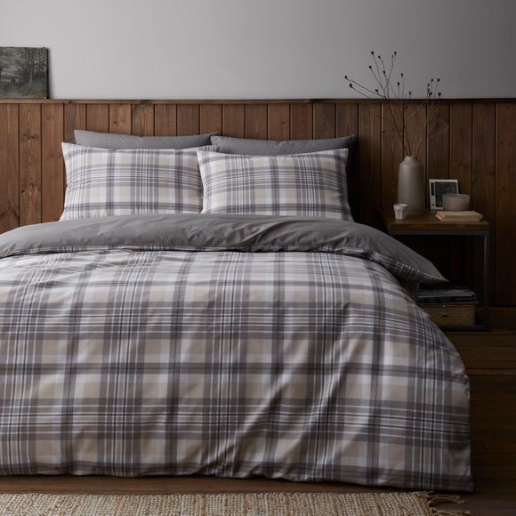 View Oakley Woven Check 100 Cotton Duvet Cover & Pillowcase Set View Oakley Woven Check 100 Cotton Duvet Cover & Pillowcase Set