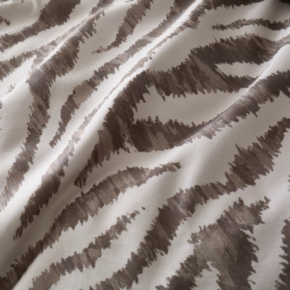Photo 3 of Zebra Print 100 Cotton Sateen Duvet Cover & Pillowcase Set Photo 3 of Zebra Print 100 Cotton Sateen Duvet Cover & Pillowcase Set