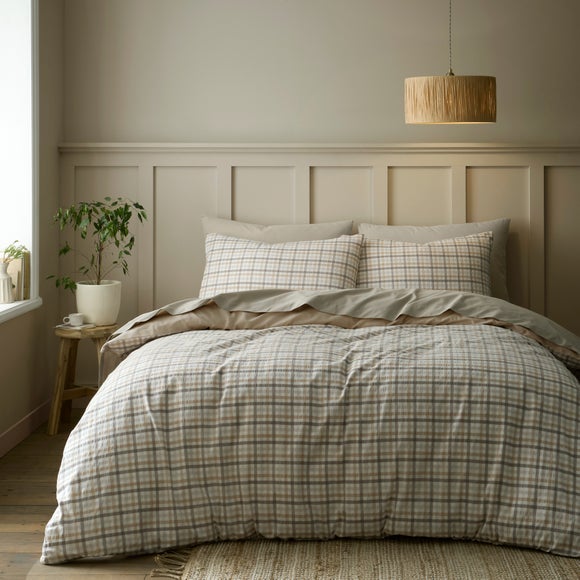 Lynmouth Check 100% Cotton Duvet Cover & Pillowcase Set