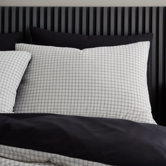 Brendan Check Polycotton Standard Pillowcase Pair