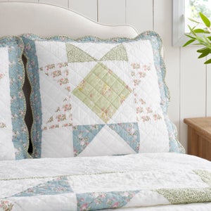 Florence Patchwork 100 Cotton Continental Pillowcase