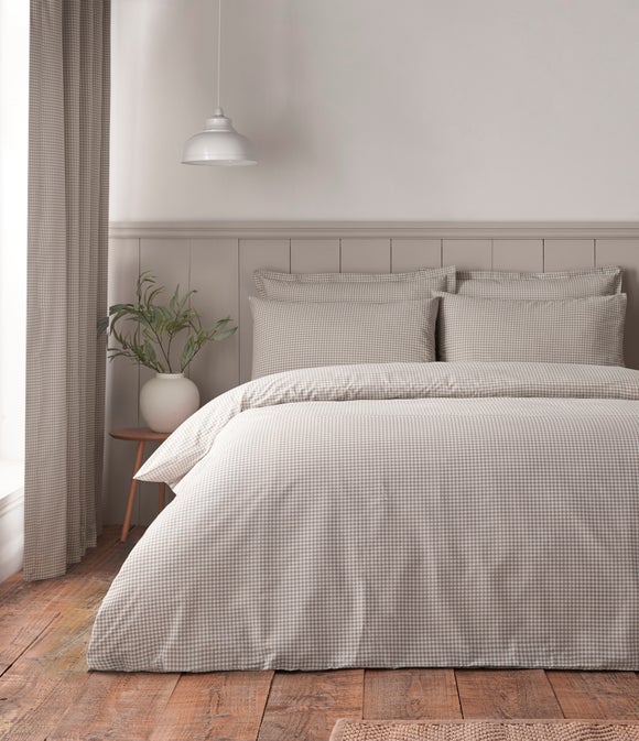 Sydney Gingham Polycotton Duvet Cover & Pillowcase Set
