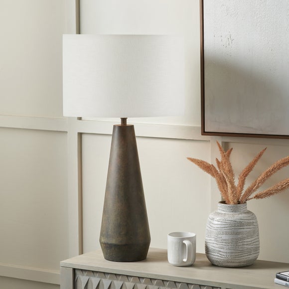 Pacific Lifestyle Abor Verdi Gris Lino Table Lamp