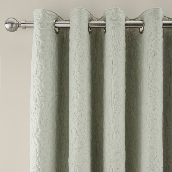 Hani Pinsonic Quilted Blackout Eyelet Curtains