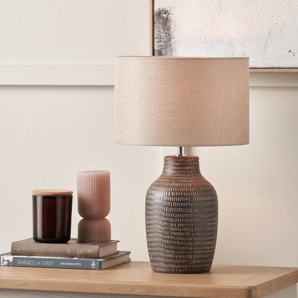 Pacific Lifestyle Kai Textured Ceramic Table Lamp