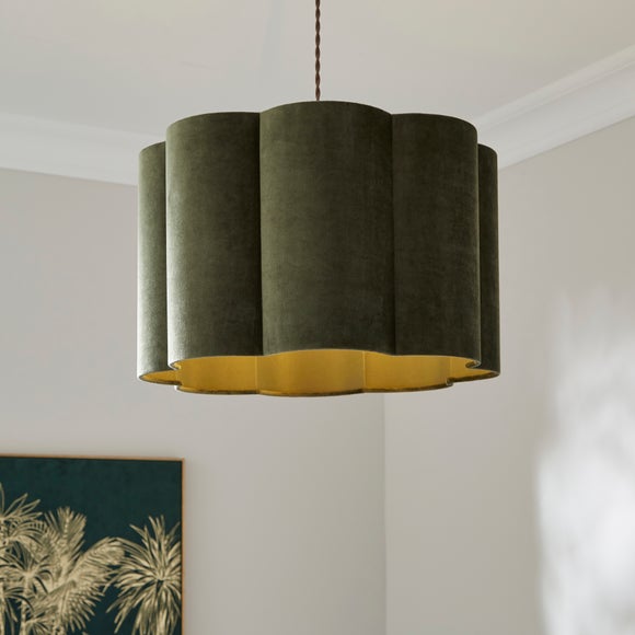 View Alex Pleated Velvet Easy Fit Drum Lamp Shade View Alex Pleated Velvet Easy Fit Drum Lamp Shade