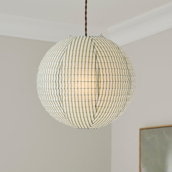 View Striped Easy Fit Round Pendant Shade View Striped Easy Fit Round Pendant Shade