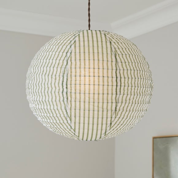 View Striped Easy Fit Round Pendant Shade View Striped Easy Fit Round Pendant Shade