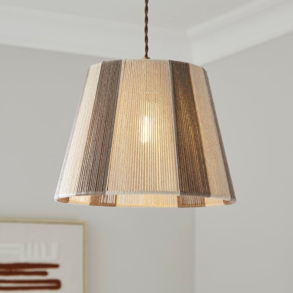String Striped Easy Fit Pendant Shade