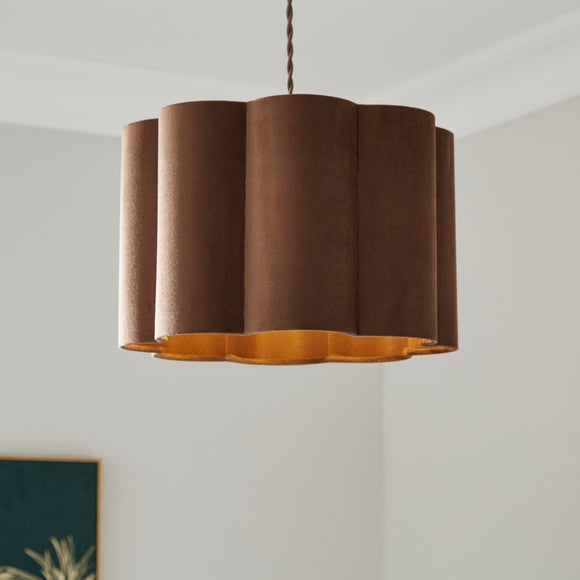 Alex Pleated Velvet Easy Fit Drum Lamp Shade