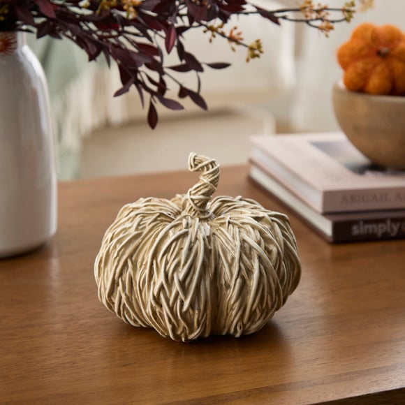 Textured Resin Pumpkin Ornament