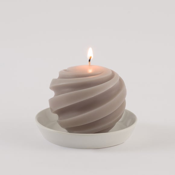 View Unscented Twist Shaped Wax Candle View Unscented Twist Shaped Wax Candle