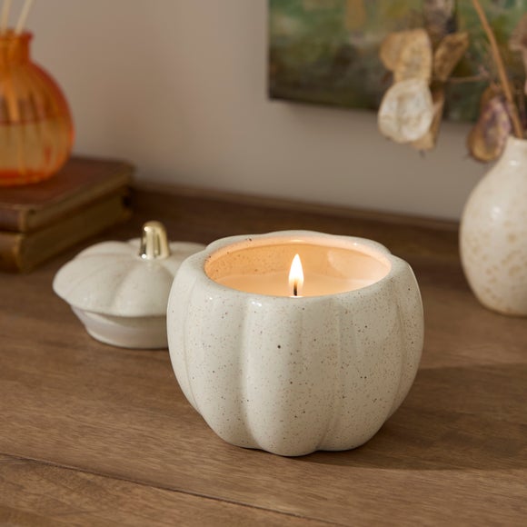 View Autumn Pumpkin Shaped Ceramic Candle View Autumn Pumpkin Shaped Ceramic Candle