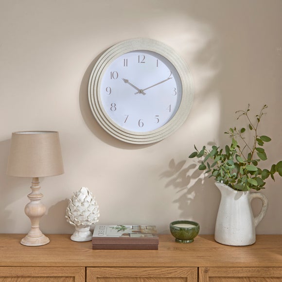 Sandi Stone Effect Round Wall Clock