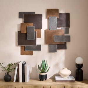 Set Of 2 Salvage Yard Metal Wall Art