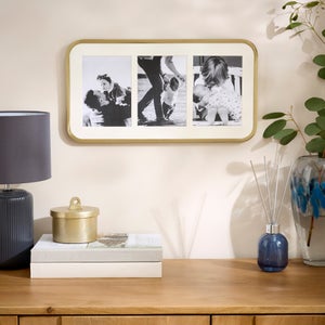 Bellamy Cast Metal Curved Corner Multi Photo Frame