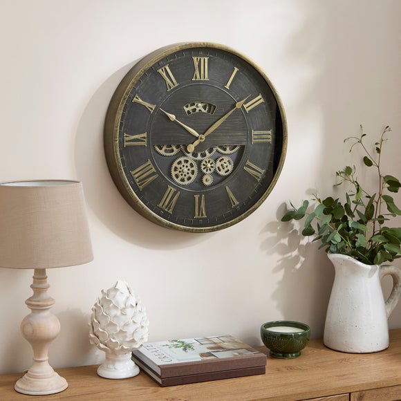 View Movable Gears Round Wall Clock View Movable Gears Round Wall Clock