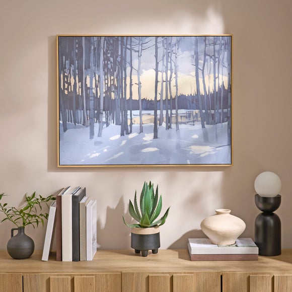Winter Forest Framed Canvas