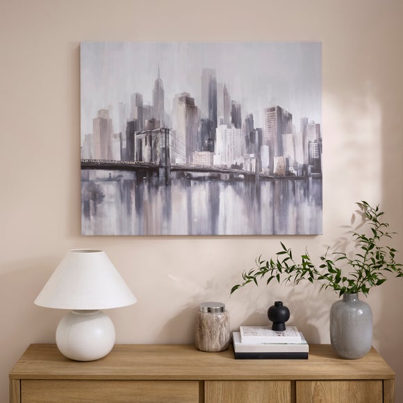 Abstract Cityscape Canvas