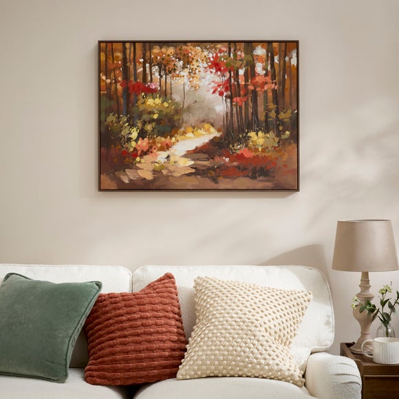 Autumnal Forest Framed Canvas
