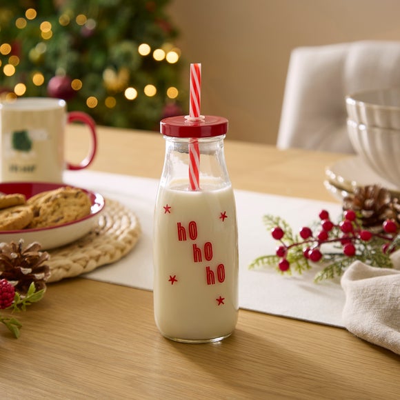 Ho Ho Ho Glass Bottle
