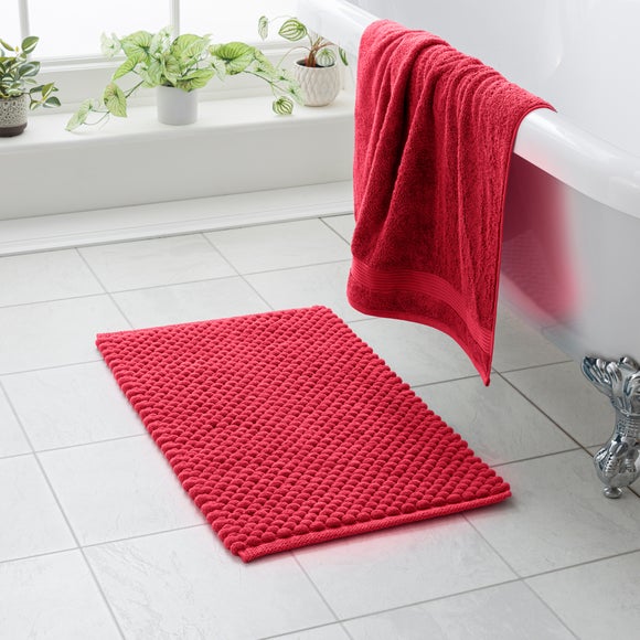 Recycled Polyester and Cotton Pebble Bath Mat