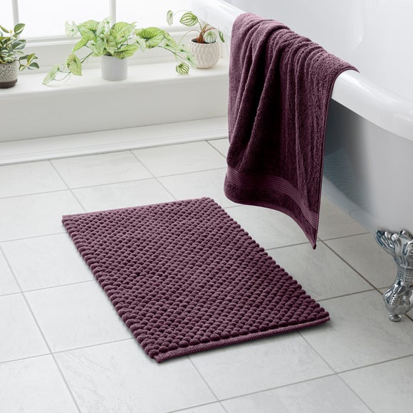 Recycled Polyester and Cotton Pebble Bath Mat
