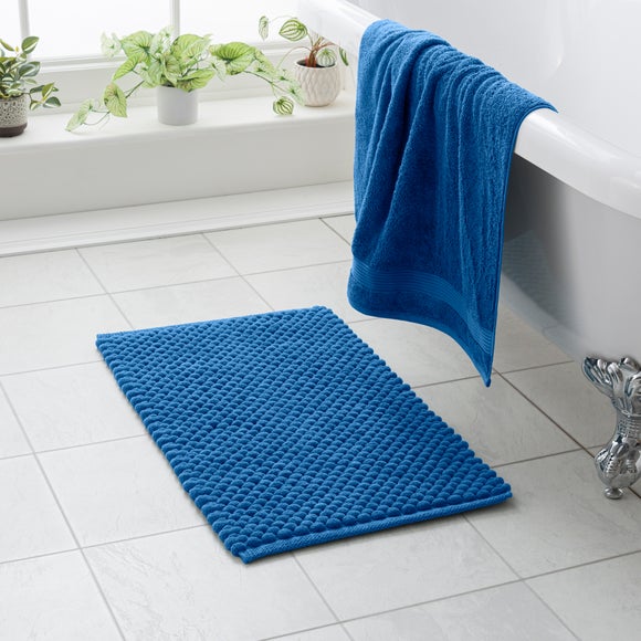Recycled Polyester and Cotton Pebble Bath Mat